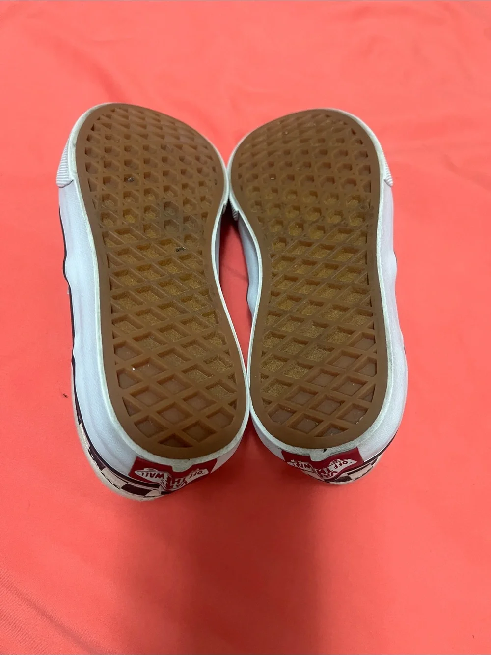 Vans Black & White Checkerboard Kids Slip-On Sneakers - Little Boys Size 1